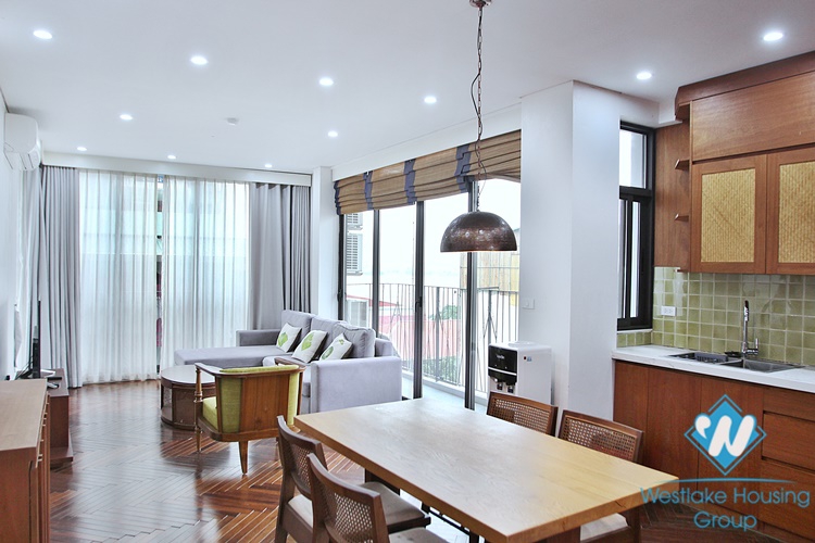 Lake view two bedrooms apartment for lease in Xom Phu, Dang Thai Mai area